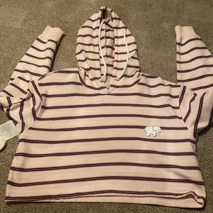 Brand New Ivory Ella cropped hoodie
